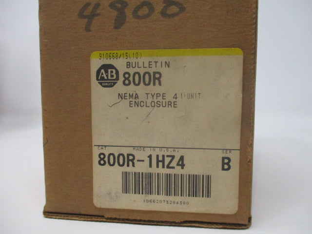 Allen Bradley via TCS 800R1HZ4 Ser. B NSFP (BR/YL) 800R 1HZ4