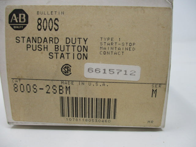 Allen Bradley via TCS 800S2SBM Ser. M NSFP (WH) 800S 2SBM