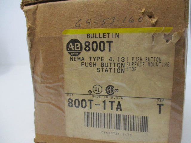 Allen Bradley via TCS 800T1TA Ser. T NSFP (BR/YL) 800T 1TA