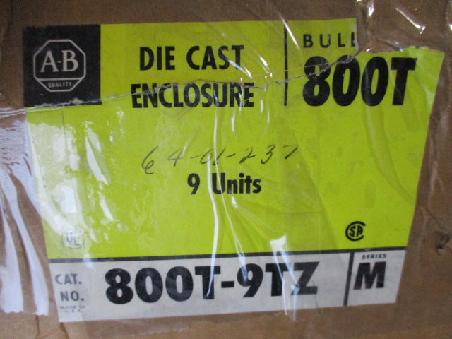 Allen Bradley via TCS 800T9TZ Ser. M NSFP (BR/YL) 800T 9TZ