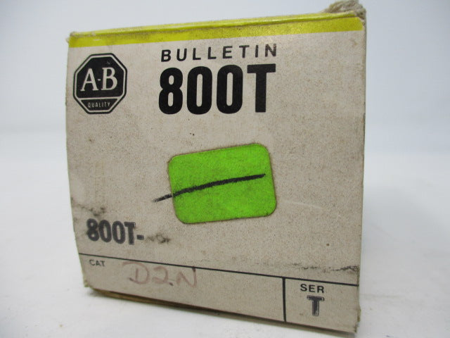 Allen Bradley via TCS 800TD2N Ser. T NSFP (BK/YL) 800T D2N