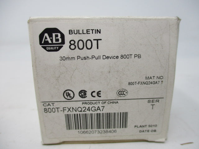 Allen Bradley via TCS 800TFXNQ24GA7 Ser. T NSFP (WH) 800T FXNQ24GA7