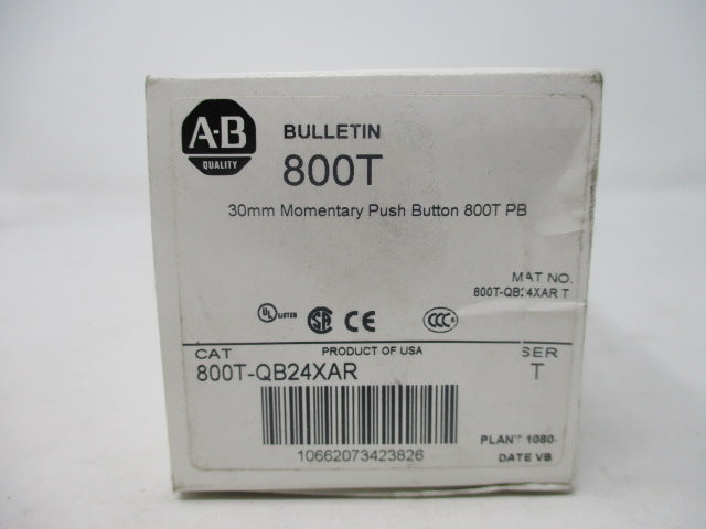 Allen Bradley via TCS 800TQB24XAR Ser. T NSFP (WH) 800T QB24XAR