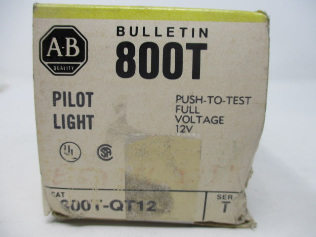 Allen Bradley via TCS 800TQT12 Ser. T NSFP (BK/YL) 800T QT12