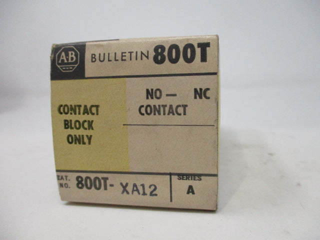 Allen Bradley via TCS 800TXA12 Ser. A NSFP (BK/YL) 800T XA12