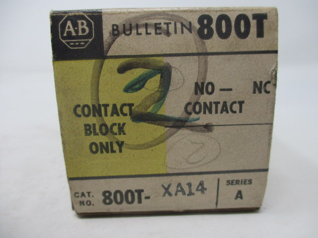 Allen Bradley via TCS 800TXA14 Ser. A NSFP (BK/YL) 800T XA14
