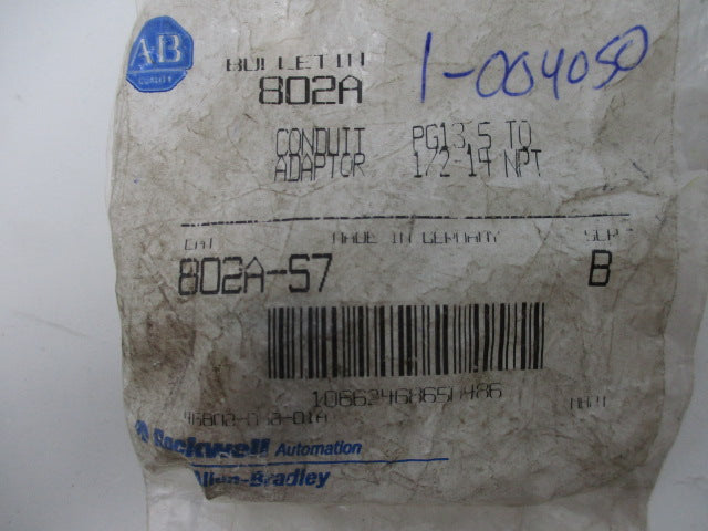 Allen Bradley via TCS 802AS7 Ser. B NSFP 802 AS7