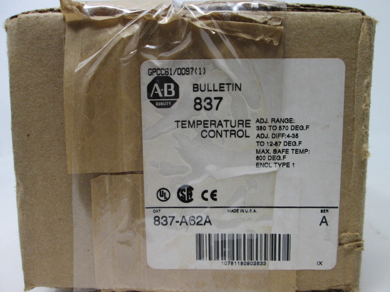 Allen Bradley via TCS 837A62A Ser. A NSFP (BR/WH) 837 A62A