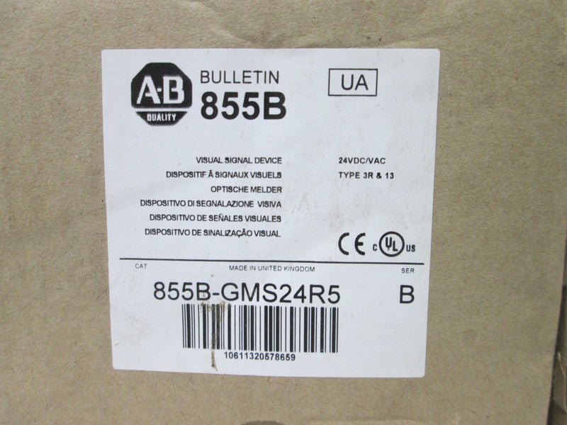 Allen Bradley via TCS 855BGM524R5 Ser. B NSFP (BR/WH) 855B GM524R5