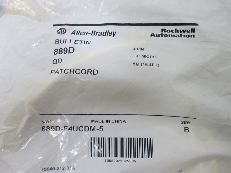 Allen Bradley via TCS 889DF4UCDM5 Ser. B NSFP 889D F4UCDM 5