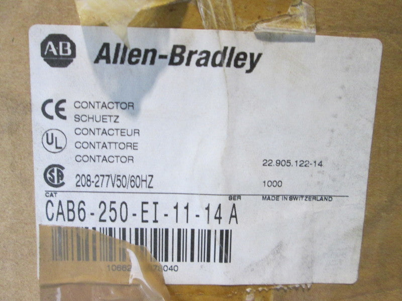 Allen Bradley via TCS CAB6250EI1114 Ser. A NSFP CAB6 250 EI 11 14