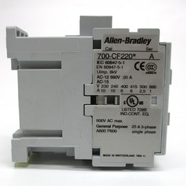 Allen Bradley via TCS 700CF220L Ser. A NSFP (BR/WH) 700 FC220L