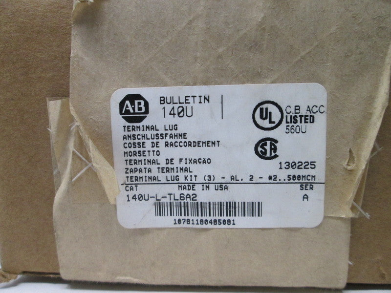 Allen Bradley via TCS 140ULTL6A2 Ser. A NSFP (BR/WH) 140U L TL6A2