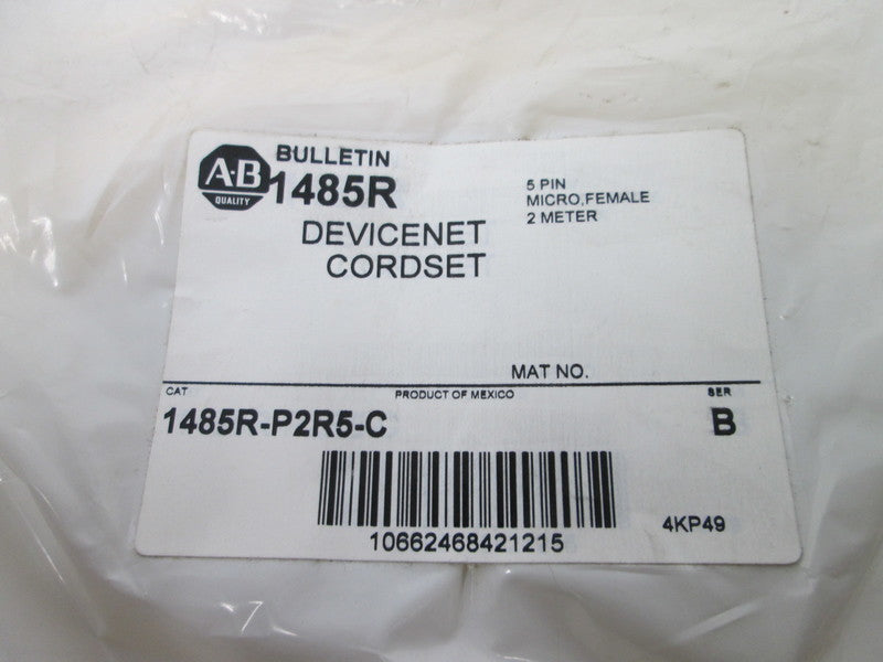 Allen Bradley via TCS 1485RP2R5C Ser. B NSFP 1485R P2R5 C