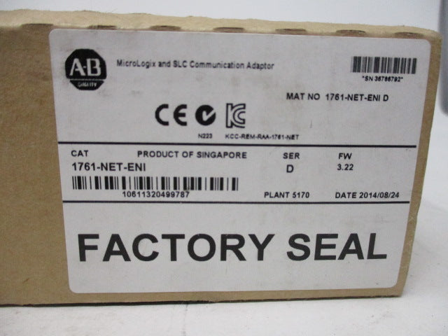 Allen Bradley via TCS 1761NETENI Ser. D NSFP 1761 NET ENI