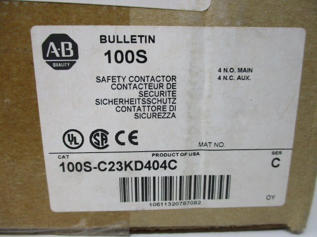 Allen Bradley via TCS 100SC23KD404C Ser. C NSFP (BR/WH) 100S C23KD404C