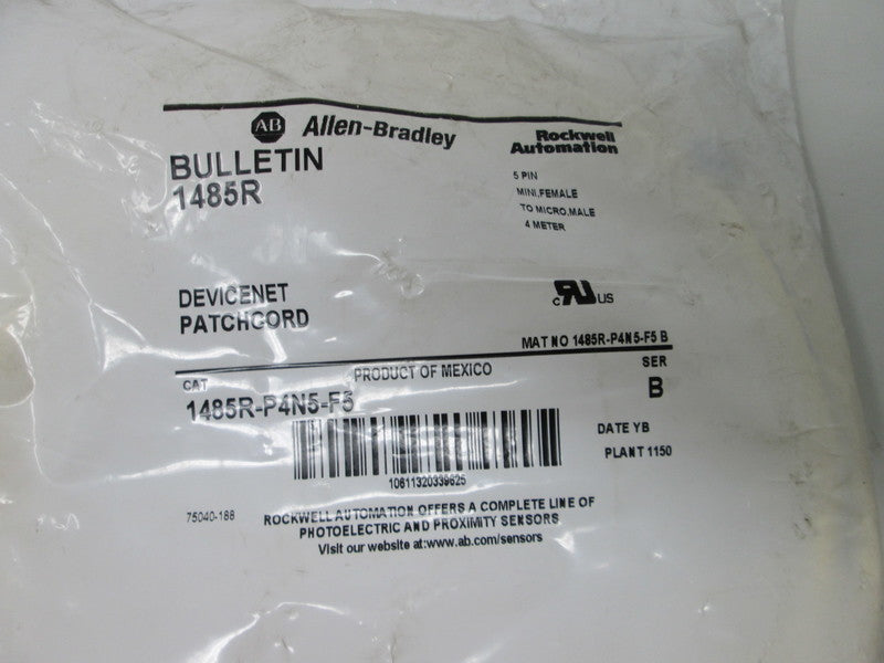 Allen Bradley via TCS 1485RP4N5F5 Ser. B NSFP 1485R P4N5 F5