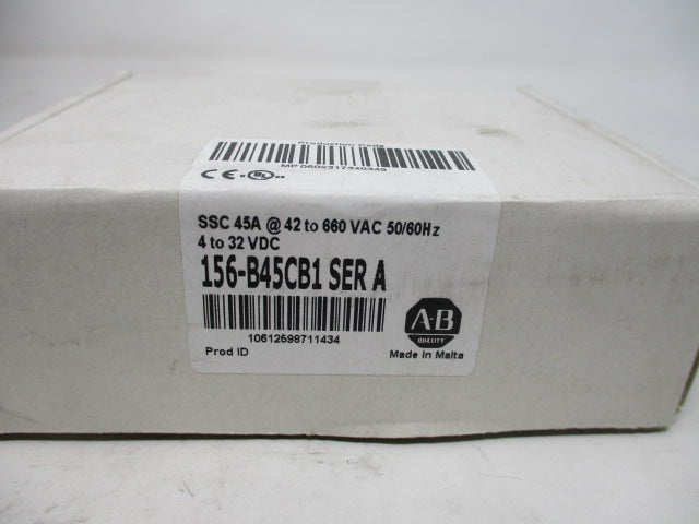 Allen Bradley via TCS 156B45CB1 Ser. A NSFP (WH) 156 B45CB1
