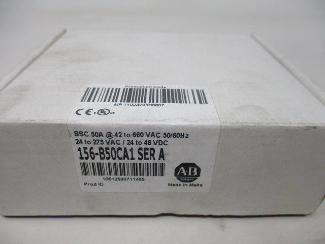 Allen Bradley via TCS 156B50CA1 Ser. A NSFP (WH) 156 B50CA1