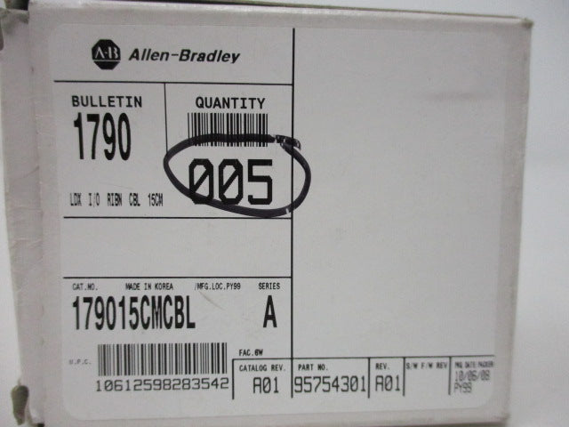 Allen Bradley via TCS 179015CMCBL Ser. A NSFP (WH) 1790 15CMCBL