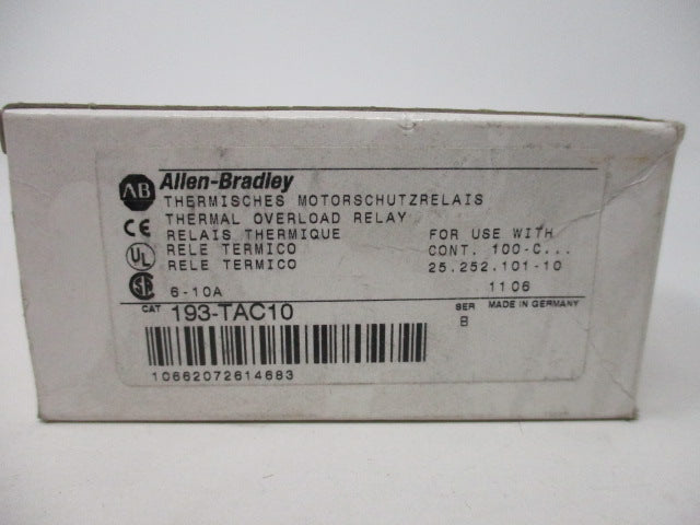 Allen Bradley via TCS 193TAC10 Ser. B NSFP (WH) 193 TAC10