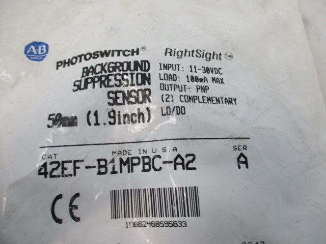Allen Bradley via TCS 42EFB1MPBCA2 Ser. A NSFP 42EF B1MPBC A2