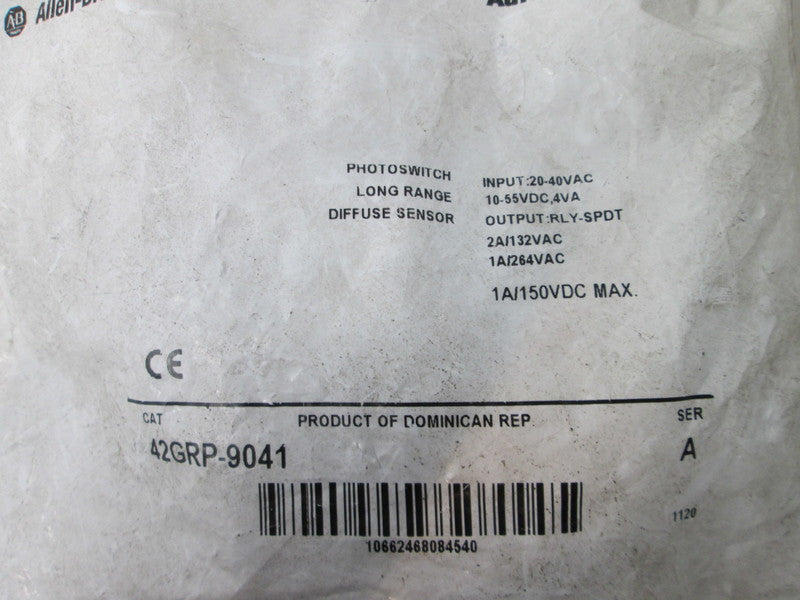 Allen Bradley via TCS 42GRP9041 Ser. A NSFP 42GRP 9041