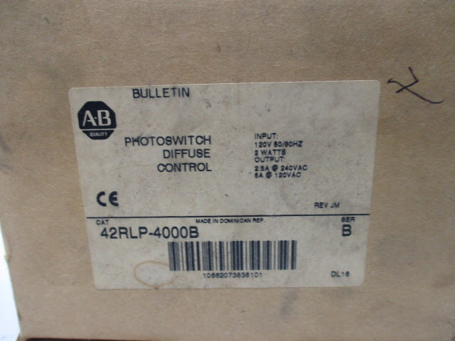 Allen Bradley via TCS 42RLP4000B Ser. B NSFP (BR/WH) 42RLP 4000B