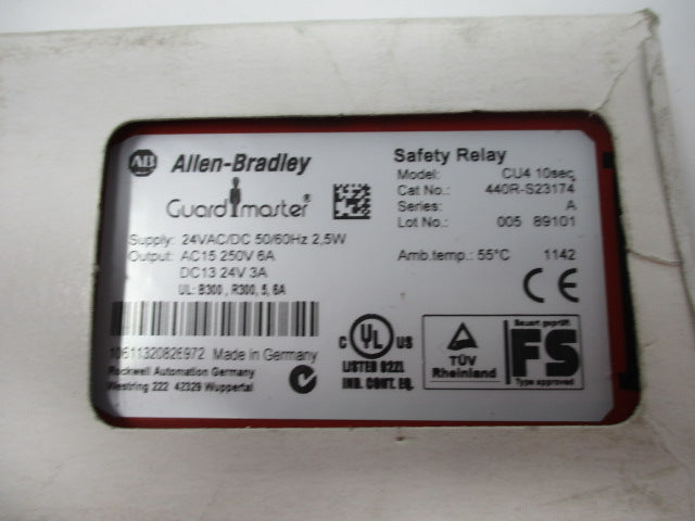 Allen Bradley via TCS 440RS23174 Ser. A NSFP (WH) 440R S23174