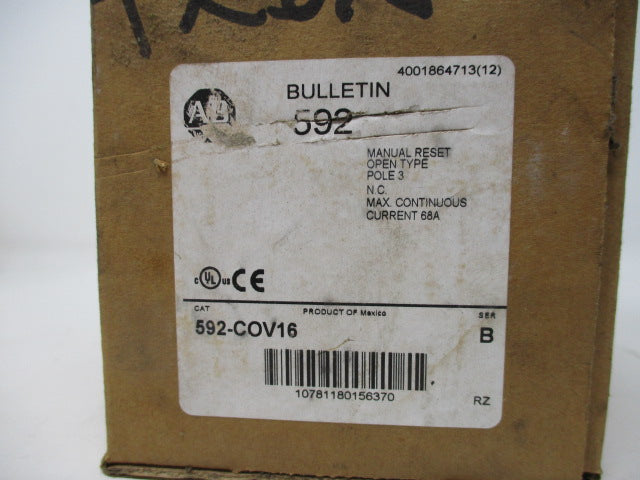 Allen Bradley via TCS 592COV16 Ser. B NSFP (BR/WH) 592 COV16
