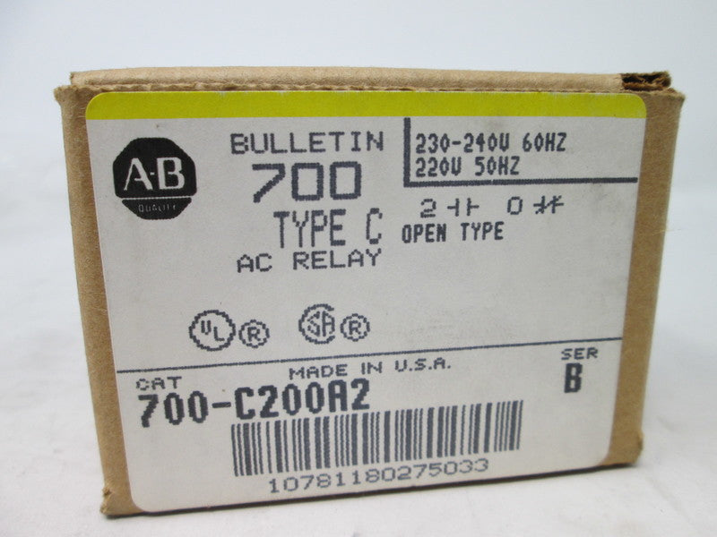 Allen Bradley via TCS 700C200A2 Ser. B NSFP (BR/YL) 700 C200A2