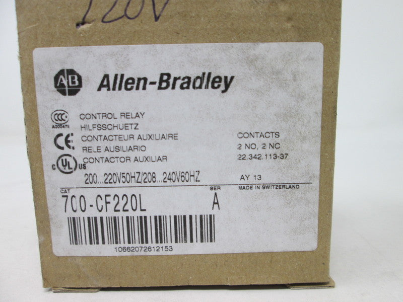 Allen Bradley via TCS 700CF220L Ser. A NSFP (BR/WH) 700 CF220L