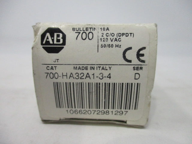 Allen Bradley via TCS 700HA32A134 Ser. D NSFP (WH) 700 HA32A1 3 4