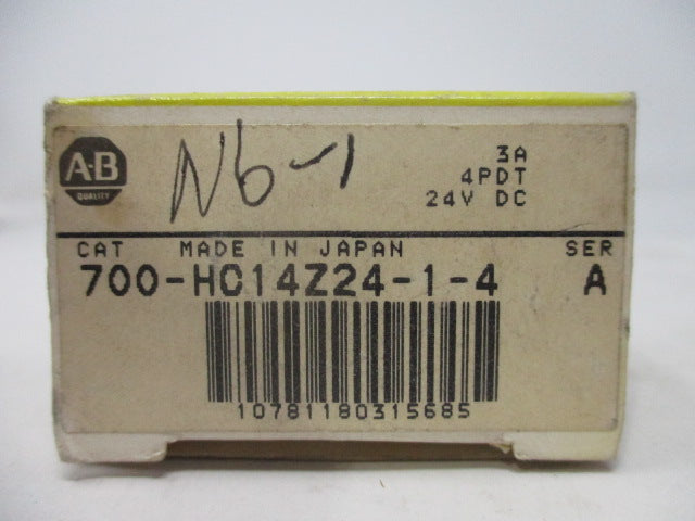 Allen Bradley via TCS 700HC14Z2414 Ser. A NSFP (BK/YL) 700 HC14Z24 1 4