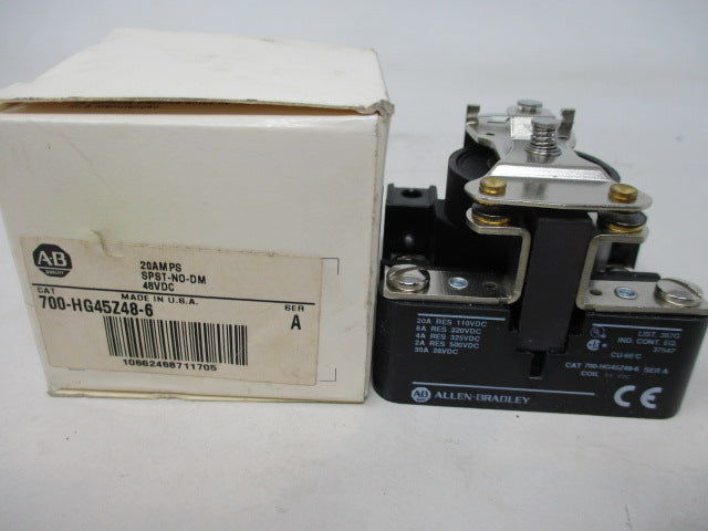 Allen Bradley via TCS 700HG45Z486 Ser. A NSFP (WH) 700 HG45Z48 6