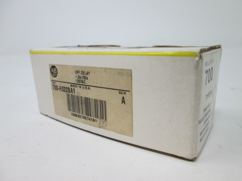 Allen Bradley via TCS 700HS22BA1 Ser. A NSFP (BK/YL) 700 HS22BA1