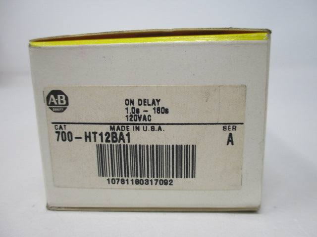 Allen Bradley via TCS 700HT12BA1 Ser. A NSFP (BK/YL) 700 HT12BA1