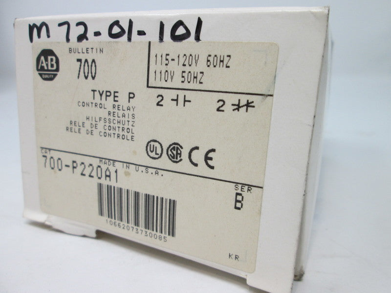 Allen Bradley via TCS 700P220A1 Ser. B NSFP (WH) 700 P220A1