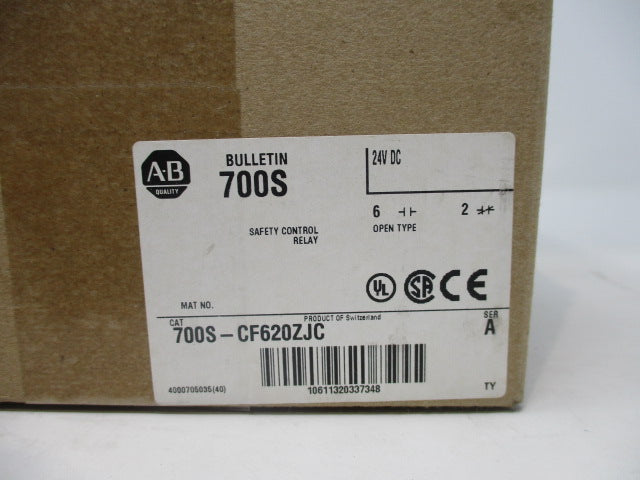 Allen Bradley via TCS 700SCF620ZJC Ser. A NSFP (BR/WH) 700S CF620ZJC
