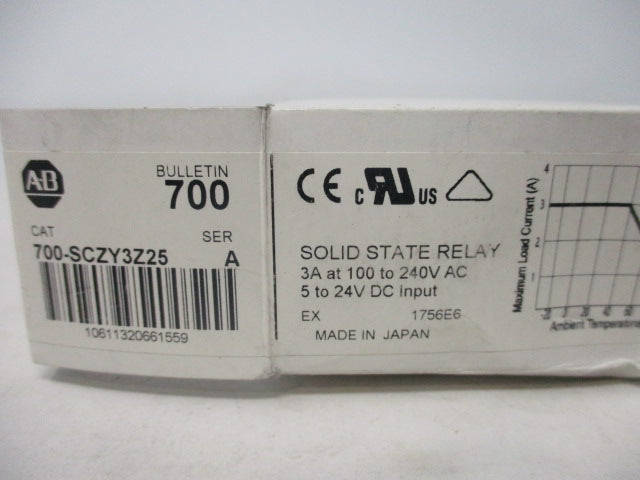Allen Bradley via TCS 700SCZY3Z25 Ser. A NSFP (WH) 700 SCZY3Z25