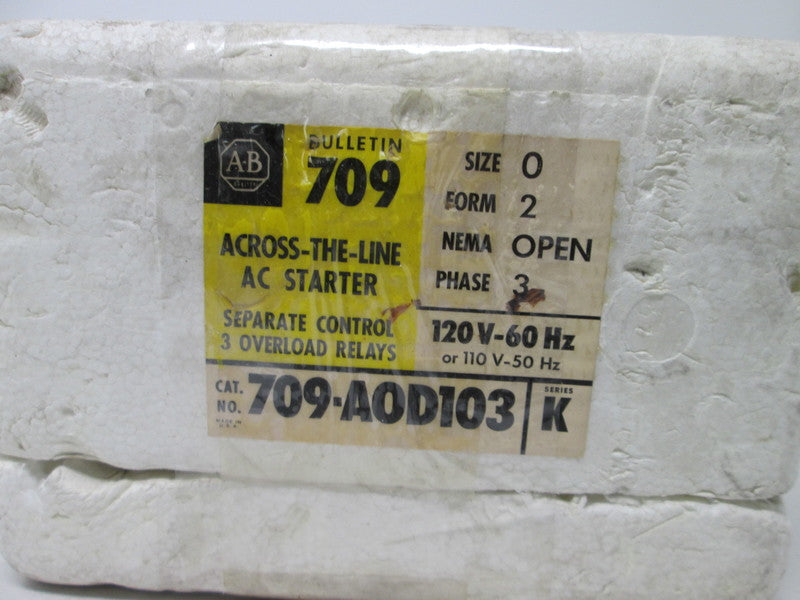Allen Bradley via TCS 709AOD103 Ser. K NSFP (WH) 709 AOD 103