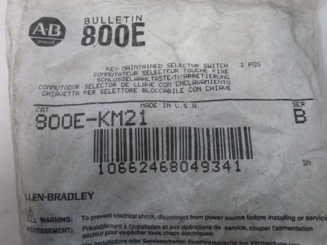 Allen Bradley via TCS 800EKM21 Ser. B NSFP 800E KM21
