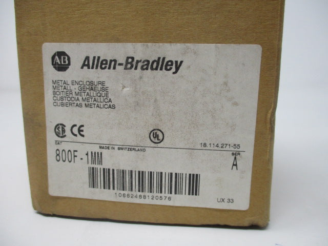 Allen Bradley via TCS 800F1MM Ser. A NSFP (BR/WH) 800F 1MM