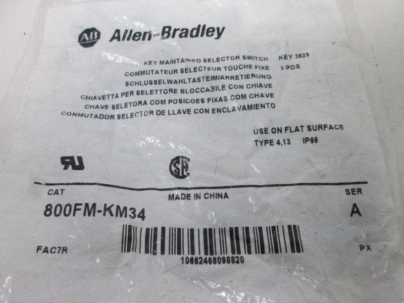 Allen Bradley via TCS 800FMKM34 Ser. A NSFP 800FM KM34