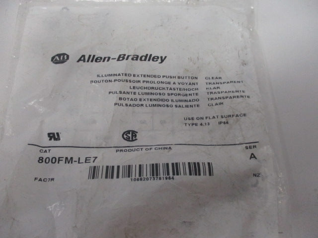 Allen Bradley via TCS 800FMLE7 Ser. A NSFP 800FM LE7
