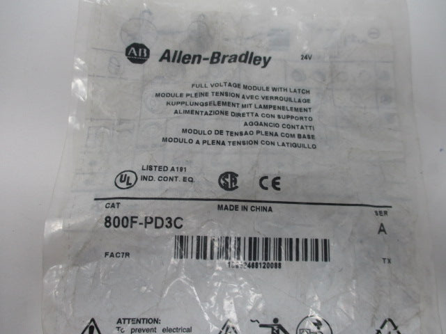 Allen Bradley via TCS 800FPD3C Ser. A NSFP 800F PD3C