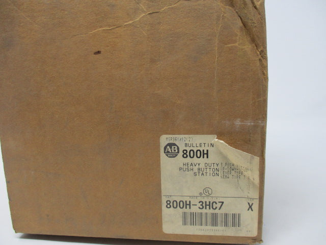 Allen Bradley via TCS 800H3HC7 Ser. X NSFP (BR/WH) 800H 3HC7
