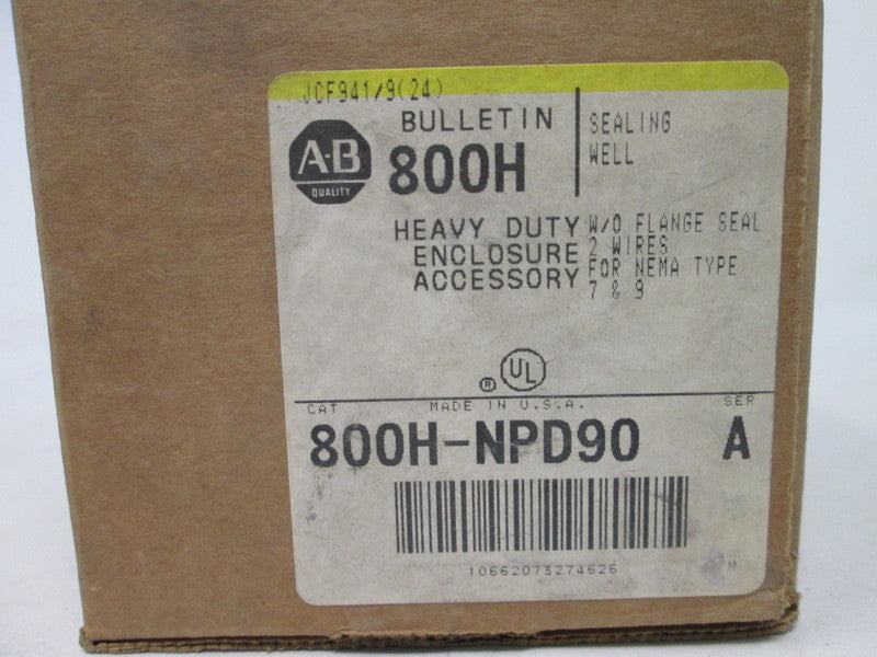Allen Bradley via TCS 800HNPD90 Ser. A NSFP (BR/YL) 800H NPD90