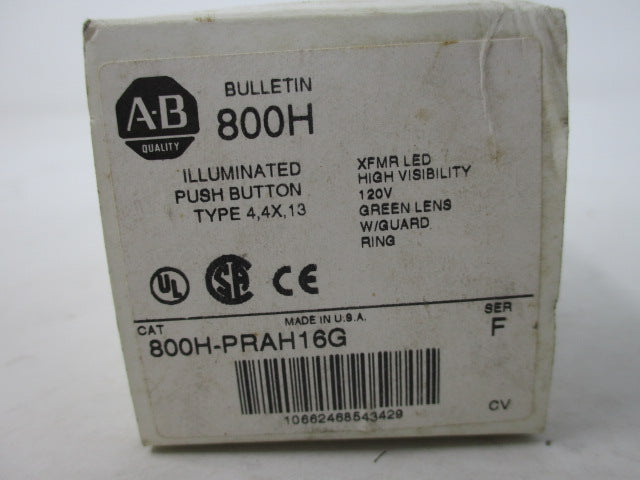 Allen Bradley via TCS 800HPRAH16G Ser. F NSFP (WH) 800H PRAH16G