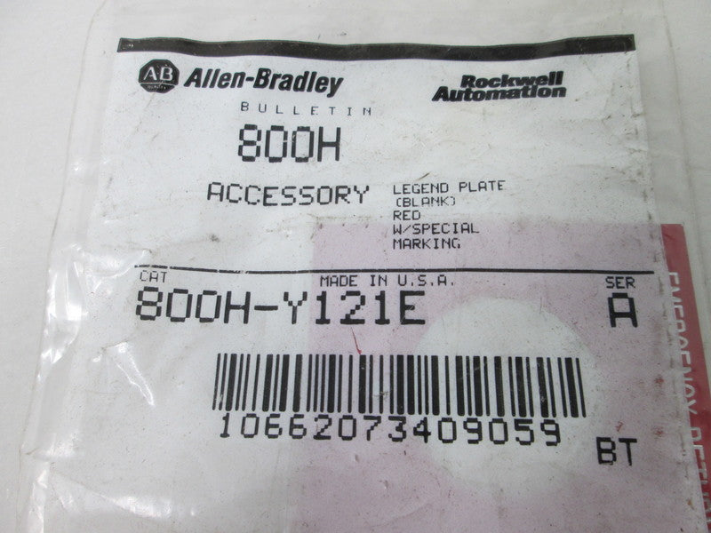 Allen Bradley via TCS 800HY121E Ser. A NSFP 800H Y121E